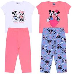 2 x Neon-weißes Pyjama Mickey Mouse Disney 4-5 Jahre 110 cm von -:- Minnie Mouse -:- Disney -:-