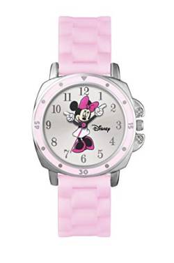 Minnie Mouse Mädchen Analog Quarz Uhr mit Gummi Armband MN1063 von Minnie Mouse