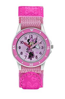 Minnie Mouse Mädchen Analog Quarz Uhr mit Stoff Armband MN5106 von Minnie Mouse