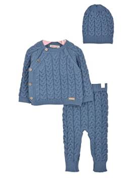 Minora Baby Born Zubehör Kleidung Erstausstattung Winter Hose, Pullover und Mütze Outfit Set für Neugeborene Jungen, Mädchen und Boys von Minora