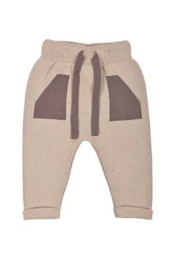 Minora- Baby Strickhose- Für den Winter- Mit Taschen und elastischem Bund- Baumwolle- Unisex (Beige, 12-18 Monate) von Minora