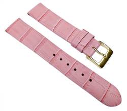 Eulit Rainbow Uhrenarmband Kalbsleder Band Rosa 390_44G, Anstoß:12 mm von Minott