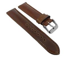 Graf Manufaktur Appaloosa Uhrenarmband Cordovan Leder Braun mit Naht 731.1.23-27268, Stegbreite:22mm, Schließe:Silbern von Minott