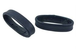 Minott Zwei Lederschlaufen Schlaufen für Leder-Uhrenarmbänder 28717, Anstoß:6 mm, Farbe:dunkelblau von Minott