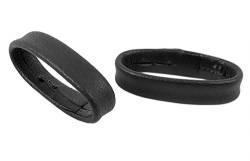 Minott Zwei Lederschlaufen Schlaufen für Leder-Uhrenarmbänder 28717, Farbe:schwarz, Anstoß:28 mm von Minott