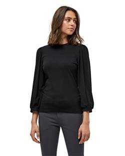 Minus ,Women's ,Johanna 3/4 Sleeve Tee, 100 Black ,XL von Minus