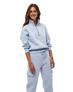 Minus ,Women's ,Leona Sweat Pullover, 5011 Light blue ,L von Minus