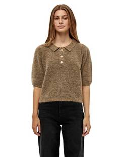 Minus ,Women's ,Mille knit tee, 354 Nomad sand melange ,M von Minus