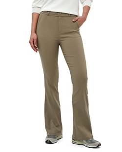 Minus Carma Damen Hose Größe 40 | Braun Hose Damen | Chino Hose Damen Hoch Tailliert Ausgestellte Keuchen | Damen Hosen Stretch Mit Schmaler Passform | Frühling Damen Hosen Elegant von Minus