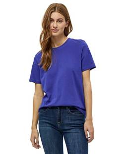 Minus Cathy GOTS Kurz Ärmel T-Shirt | Tshirt Damen In Blau | Frühling Bluse Damen | Größe M von Minus
