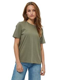 Minus Cathy GOTS Kurz Ärmel T-Shirt | Tshirt Damen In Grün | Frühling Bluse Damen | Größe M von Minus