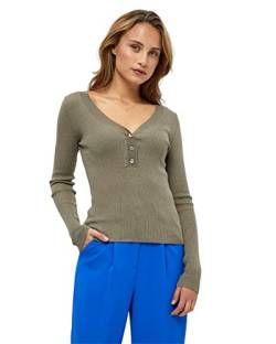 Minus Caysa Stricken Lange Ärmel Pullover Pullover Damen In Grau Herbst Pulli Damen Größe M von Minus