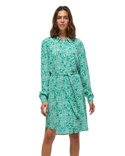 Minus Damen Aika Shirtdress Hemdkleid, 9383 Ivy Green Patchwork Print, 36 von Minus