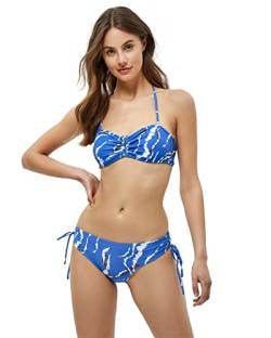 Minus Damen Amabel Top Bikini, 9428 Denim Blue Graphic Print, M EU von Minus