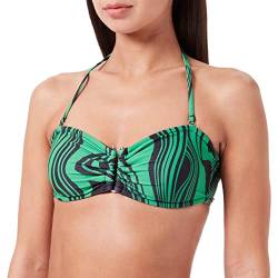 Minus Damen Amabel Top Bikini, 9452 Apple Green Graphic Print, L EU von Minus