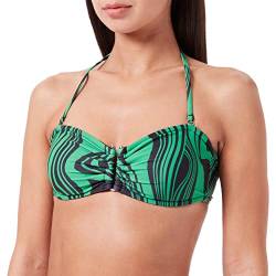 Minus Damen Amabel Top Bikini, 9452 Apple Green Graphic Print, XXL EU von Minus