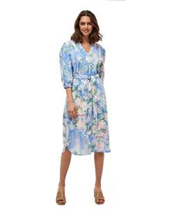 Minus Damen Kathleen Shirtdress Hemdkleid, Blue Bell Print, 36 EU von Minus