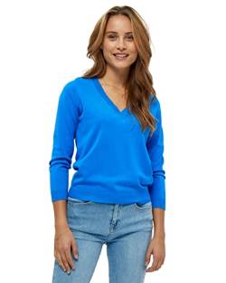 Minus Damen Milla 3/4 Sleeve Knitted Jumper Strickpullover mit 3 4 rmeln, Ozeanblau, S EU von Minus