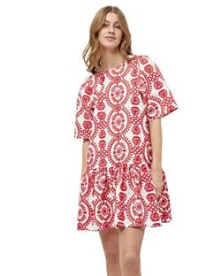 Minus Damen Musia 4 Kurzes Kleid, 4084E Lollipop Red Embroidery, 38 von Minus