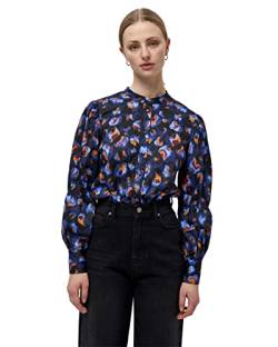 Minus Damen Vaca Shirt, 9354 Abstract bloom print, 46 von Minus