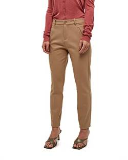 Minus Daya Damen Hose Mitte Tailliert 7/8 Keuchen Größe 38 | Beige Hose Damen | Bequeme Damen Hosen Stretch | Chino Hose Damen Mit Normaler Passform | Stoffhose Damen Mit Reißverschluss von Minus