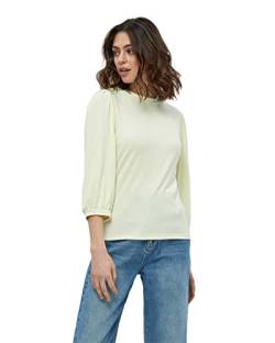 Minus Johanna Runden Hals 3/4 Puffärmel T-Shirt | Tshirt Damen In Gelb | Frühling Bluse Damen | Größe M von Minus