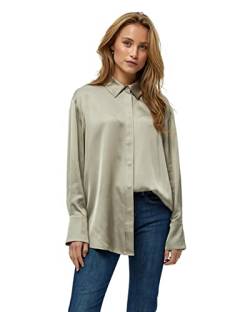 Minus Kamia Oversize Shirt Shirt Damen In Beige Herbst Bluse Damen Elegant Größe 42 von Minus