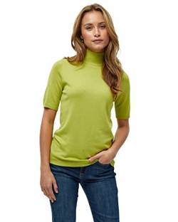 Minus Lima T-Shirt Damen Mit Rollkragen Größe S | Grünes Tshirt Damen | Tshirt Damen Mit Hohem Halsausschnitt Und Halbarm | Basic Shirt Damen Elegant | Klassischer Strickpullover Damen von Minus