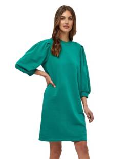 Minus Mika 3/4 Puffärmel Sweat Kleid | Kleid Damen In Türkis | Frühling Kleid Damen Elegant | Größe L von Minus