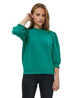 Minus Mika Crew Neck 3/4 Ärmel Sweat Pullover | Sweatshirt Damen In Grün | Frühling Pullover Für Damen | Größe M von Minus