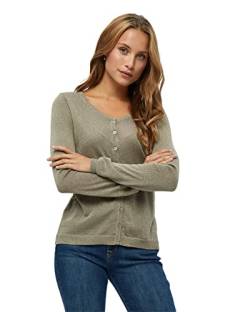 Minus New Laura Knit Cardigan Größe M | Beige Strickjacke Damen | Damen Strickjacke Mit Rundhalsausschnitt | Leichte Kurze Strickjacke Damen | Frühling Cardigan Damen Kurz von Minus