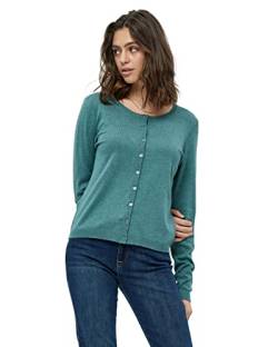 Minus New Laura Knit Cardigan Größe XS | Blaue Strickjacke Damen | Damen Strickjacke Mit Rundhalsausschnitt | Leichte Kurze Strickjacke Damen | Frühling Cardigan Damen Kurz von Minus