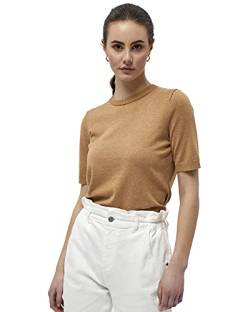 Minus Pamela Kurz Ärmel Stricken T-Shirt | Tshirt Damen In Beige | Frühling Bluse Damen | Größe Xxl von Minus