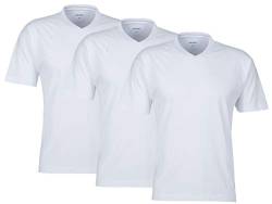 MioRalini 3 Herren T-Shirt, Artikel: 5 V-Neck T-Shirt Weiss, Groesse: M-5 von MioRalini