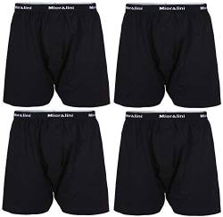 MioRalini 4 Boxershort Herren mit weitem Bein, Artikel: Schwarz-Schwarz ohne Eingriff, Groesse: 8XL von MioRalini