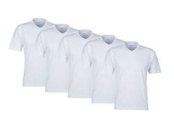 MioRalini 5 Herren T-Shirt, Artikel: 5 V-Neck T-Shirt Weiss, Groesse: S-4 von MioRalini