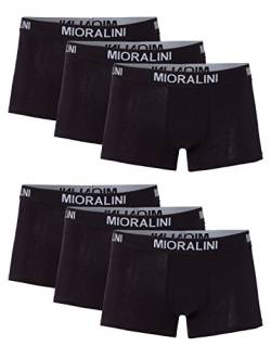 MioRalini 6 Herren Elastan -Baumwoll Boxershort, Modell: 6 STK Set 02SW, Größe: 3XL-9 von MioRalini