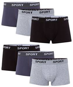 MioRalini 6 Herren Elastan -Baumwoll Boxershort, Modell: 6 STK Sport 01, Größe: 5XL-11 von MioRalini