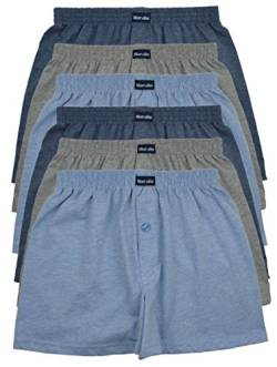 MioRalini TOPANGEBOT Boxershorts farbig weich & locker in neutralen Farben klassischen Unifarben Herren Boxershort, 6 Stück Set 2, 5XL-11 von MioRalini