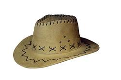 Miobo Kinder Cowboyhut - Westernhut für Cowboys & Cowgirls - Karnevals-Kostüm - Hut im Stil Australien/Texas/Western - für Kinder - Hellbraun von Miobo