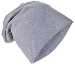 Miobo Kinder Slouch Beanie Mütze,Baumwolle,Unifarbe Grau-48 von Miobo