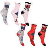 Miraculous - Ladybug Feinsocken 6x Miraculous Socken Ladybug Mädchen Strümpfe Kindersocken MEGAPACK original Mädchensocken weich+warm Gr.23/26 27/30 31/34 von Miraculous - Ladybug