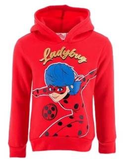 Miraculous Kapuzenpullover Ladybug – BE Offizielles Lizenzprodukt für Mädchen, rot, 4 Jahre von Miraculous