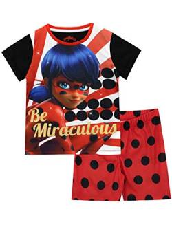 Miraculous Mädchen Ladybug Schlafanzug Rot 128 von Miraculous