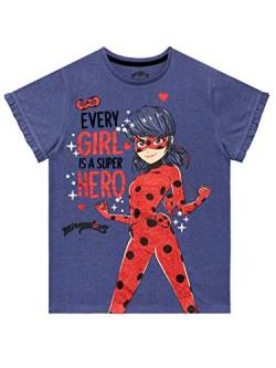 Miraculous Mädchen Ladybug T-Shirt Blau 146 von Miraculous