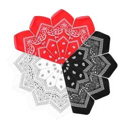 MisFun 12 Stück Bandana, Kopftuch, Halstuch Herren, Bandana Pirat, Cowboy Bandana, Paisley Muster Kopftuch, Bandana Damen, für Headwear Haar Schal Ansatz Handgelenk Kopf Biker Unisex von MisFun