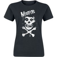 Misfits T-Shirt - Bones - S bis XXL - für Damen - Größe M - schwarz  - Lizenziertes Merchandise! von Misfits