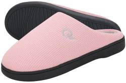 Mishansha Unisex Winter Warm Memory Foam Hausschuhe Drinnen Pantoffeln für Indoor & Outdoor Rosa 42/43 EU von Mishansha