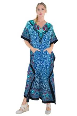 Miss Lavish London Damen-Kimono, 101-blau, 50/54 DE von Miss Lavish London