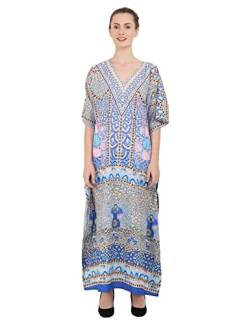 Miss Lavish London Kaftan Kleid - Kaftans für Damen - Damen Kaftans Lange Maxi Stil Kleider, 147-pink, 50-54 von Miss Lavish London